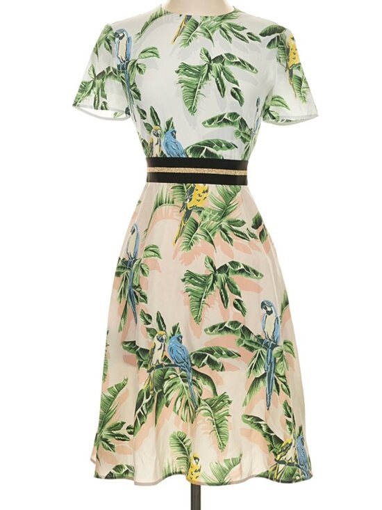 Stella McCartney Dresses & Skirts - Stella McCartney Tropical Parrot Fit & Flare Dress Size 0